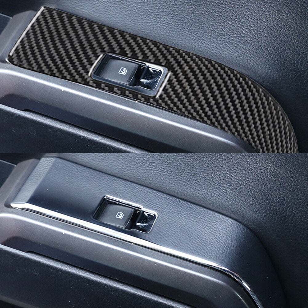 Interior Rear Window Lift Switch Button Cover Trim fit for Toyota Tacoma 2016-20
