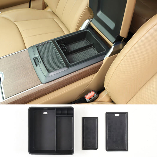 Black Console Armrest Storage Box Tray For LR for Range Rover Sport/Vogue 23-2025