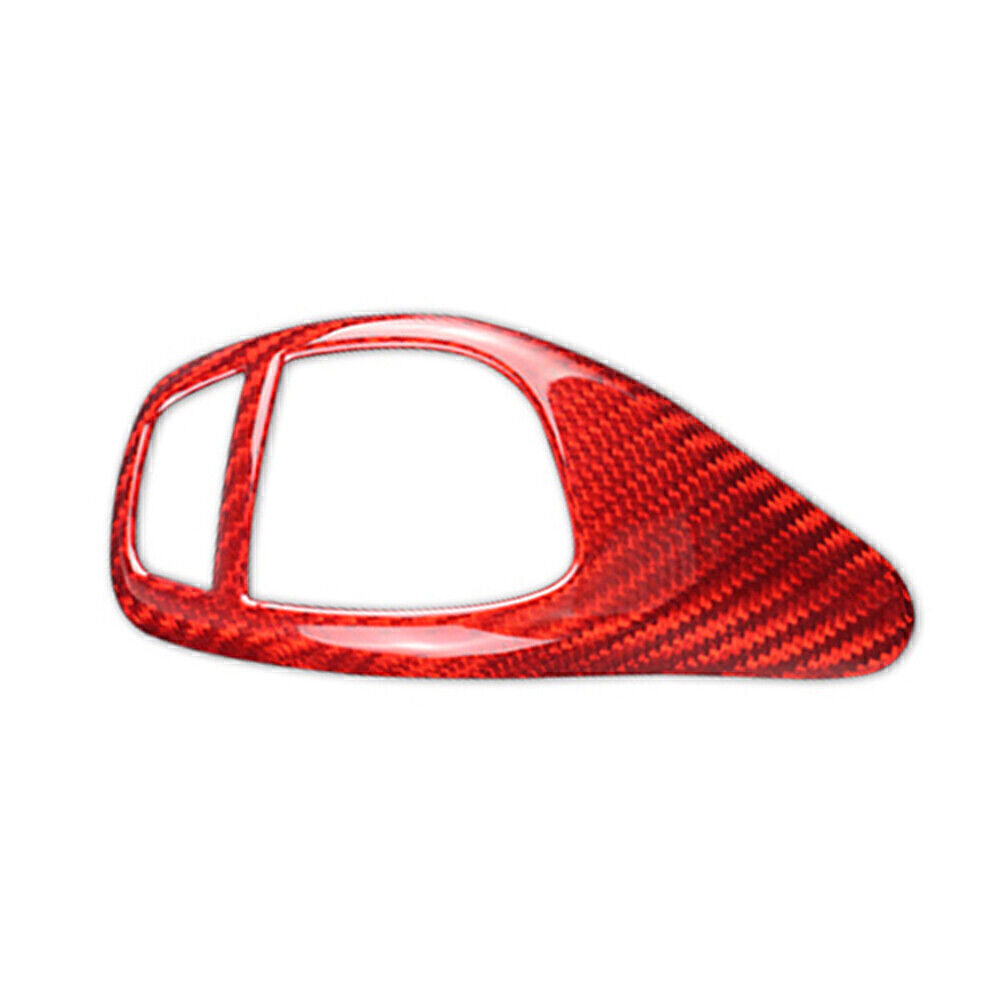 Carbon Fiber Gear Shift Knob Cover Trim for BMW 1 2 3 4 5 6 Series X3 X5 X4 Red