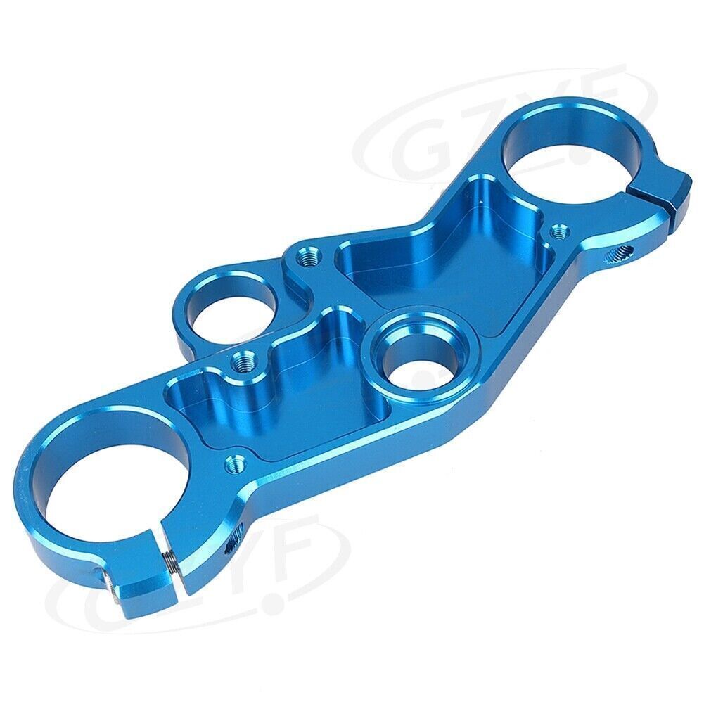 Blue Upper Front Triple Tree End Top Clamp for Suzuki GSXR600 750 GSXR1000