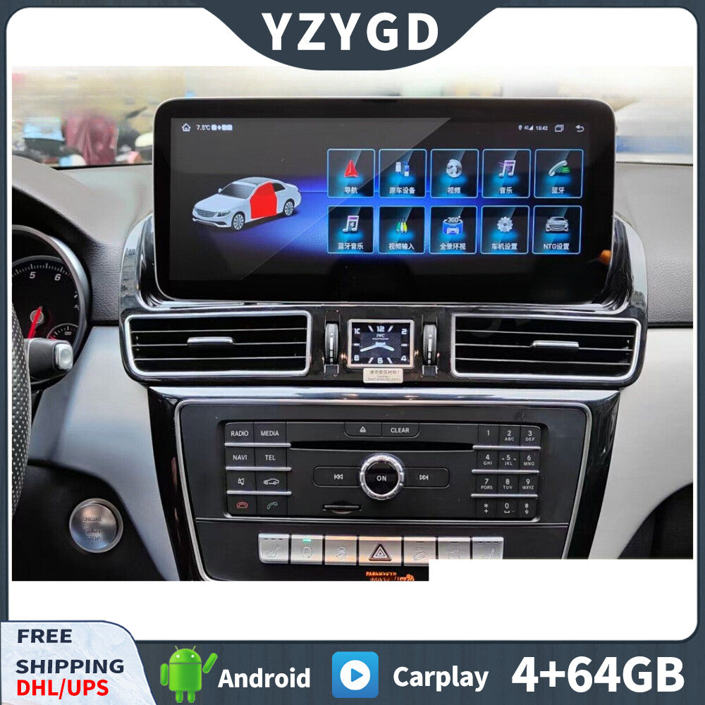 for Mercedes for Benz ML GL GLE GLS 2012-2019 Stereo CarPlay 2Din Car Radio Receiver