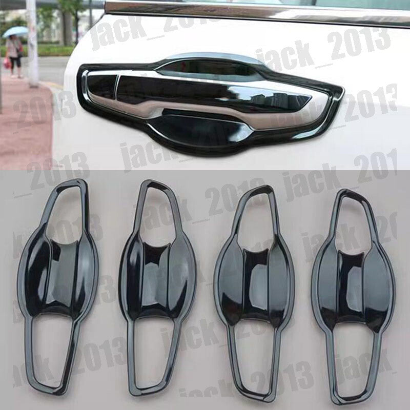 for Honda CRV CR-V 2017-2022 Black steel Side Door Handle Bowl Cup Cover Trim 8x