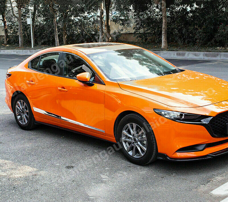 4x for Mazda 3 Axela 2019-23 Sedan Chrome ABS Side Door Body Molding Cover Trim