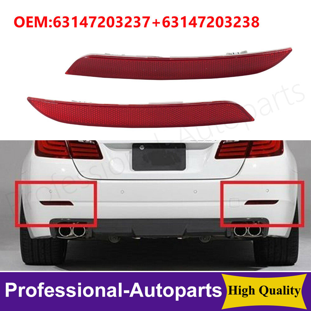 Pair Of Rear Bumper Reflector LED Brake Fog Light For 2011-2013 for BMW 528i 535i