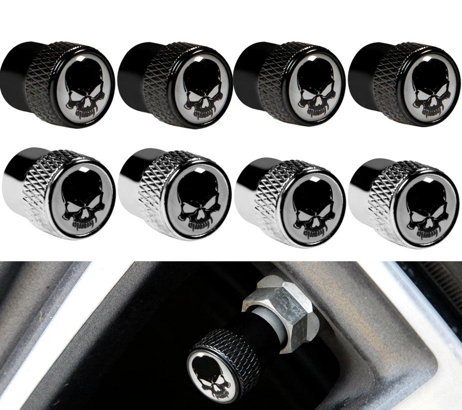 4-piece car tire valve cover rod air dust cover dustproof black rocket for VW