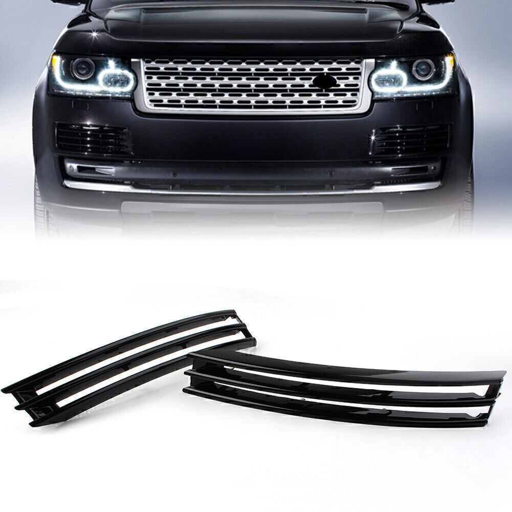 The black front bumper grille is suitable for the for Land Rover for Range Rover L405 (2013-2017). (Model number: LR044737)