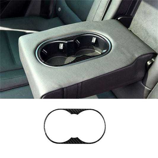 Carbon Fibre Cup Holder Rear Trim for VW Touareg 2011-2018