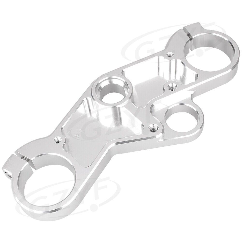 Silver Upper Front Triple Tree End Top Clamp for Suzuki GSXR600 750 GSXR1000
