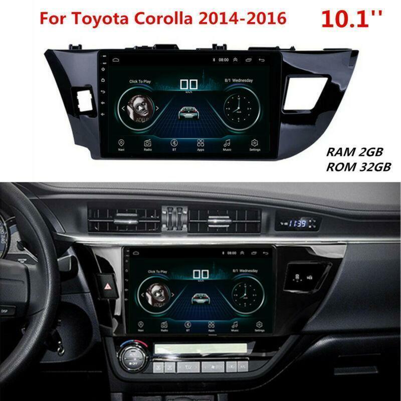 WiFi GPS Radio Player 2GB+32GB For 14-16 for Toyota for Corolla Android 10.1 Car Stereo