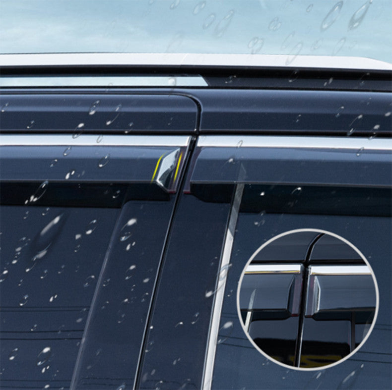 for Kia Sorento 2011-2014 Car Window Visors Sun Rain Guard Deflectors W/Chrome