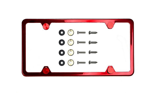 1 piece of car license plate frame cover, front cover, rear trunk boot, red, suitable for Kia for Lexus