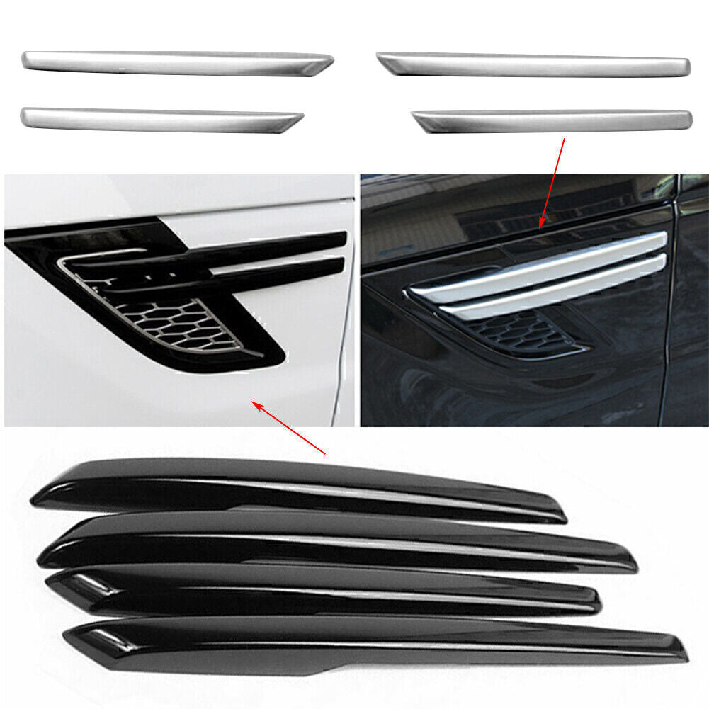 4-Piece Side Front Fender Vent Cover Trim for Land Rover for Range Rover Sport 2014-2017