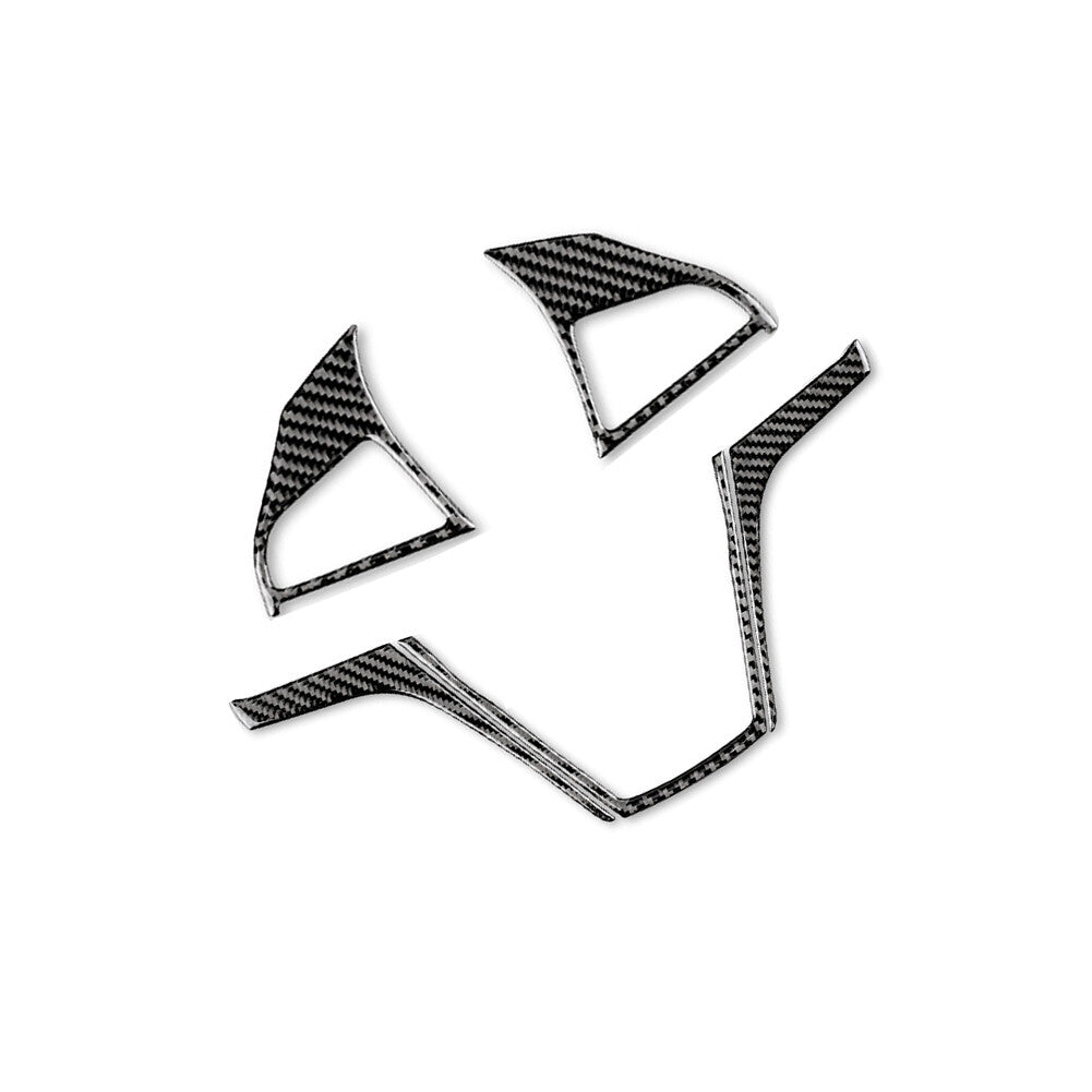 5Pcs Carbon Fiber Steering Wheel Cover Trim for Chevrolet Camaro 2010-2015