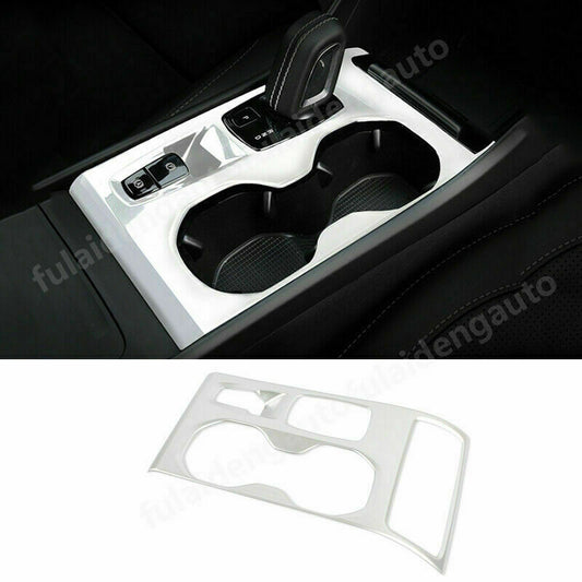 for Volvo XC40 2018-2022 Silver Interior central console gear shift panel trim