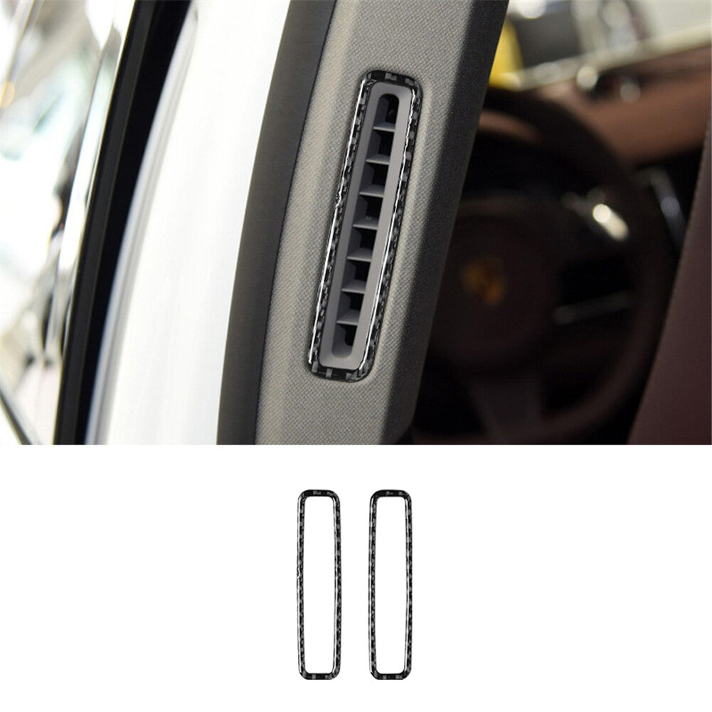 Carbon Fiber B-pillar Air Vent Outlet Cover Trim for Porsche for Panamera 2010-2016