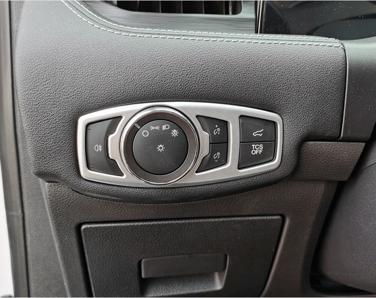 Suitable for Ford Edge 2015 - 2022 ABS headlight switch button cover decoration