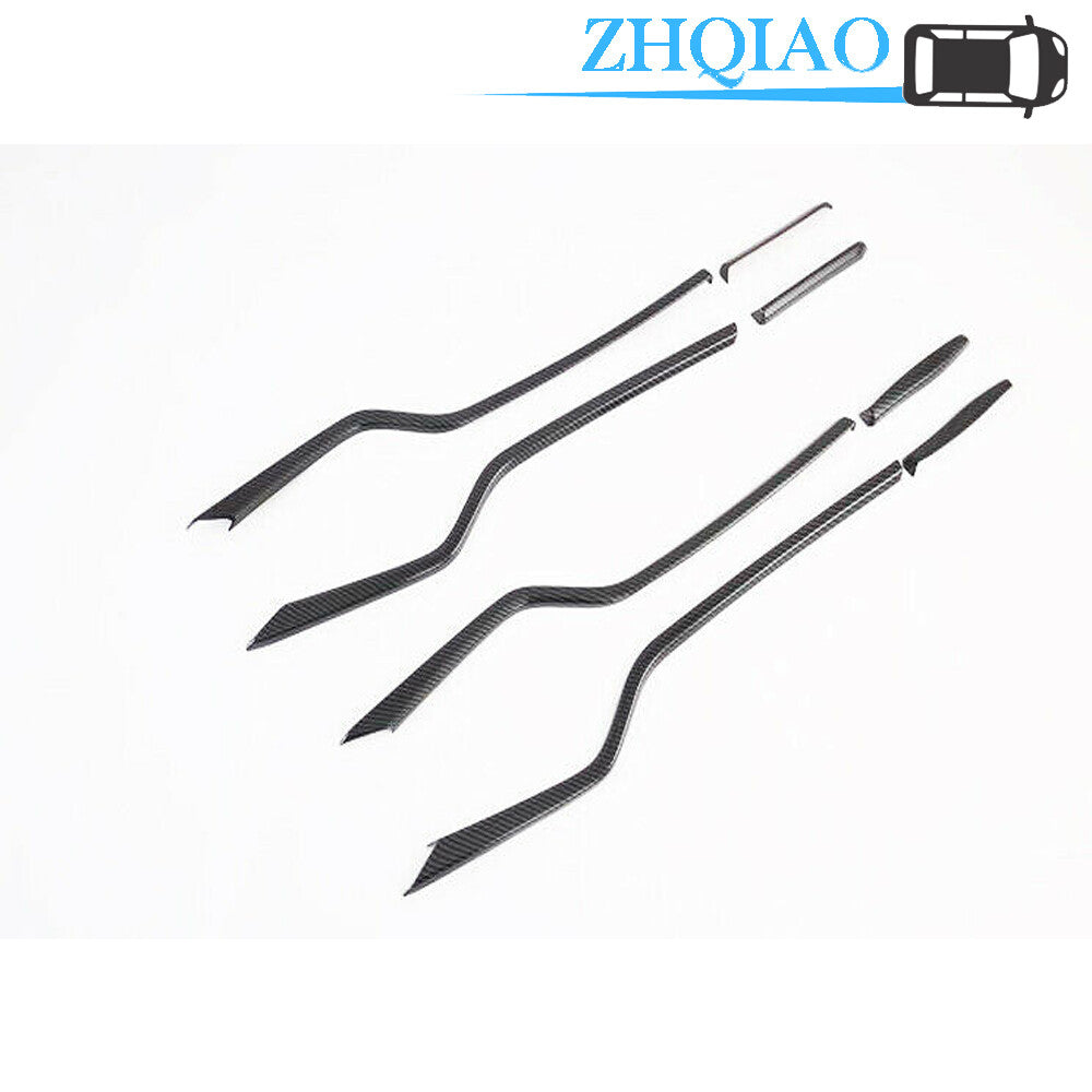 Carbon Fiber Looks Interior Door Decorative Strip Trim Fit for Tesla for Model S 2013-21