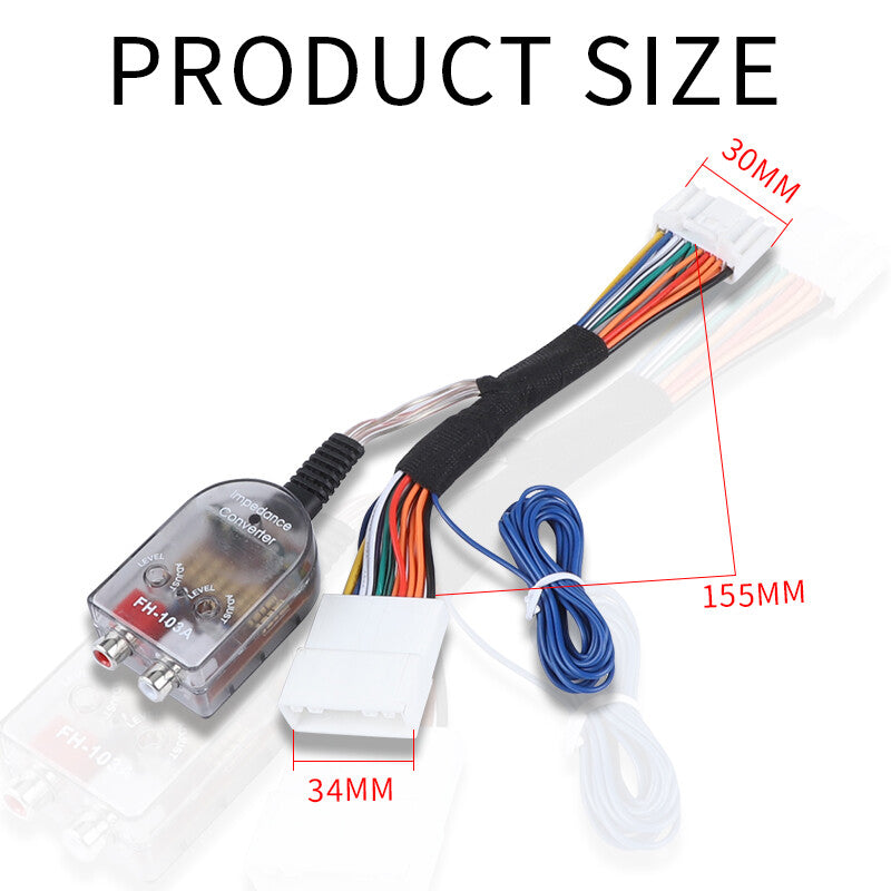 Add A Subwoofer Amplifier Plug and Play Factory Radio Harness for Nissan for Subaru
