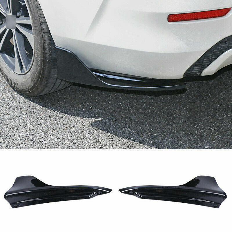 for Nissan Sentra Sylphy 2020-23 Gloss Black Rear Bumper Side Spoiler Cover Trim