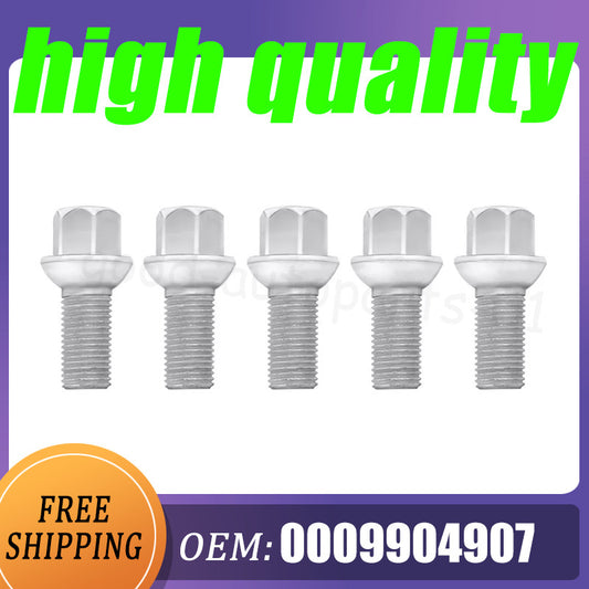 5-piece wheel lug bolt set suitable for Mercedes-Benz W164 W204 W205 W211 W251 C209 0009904907