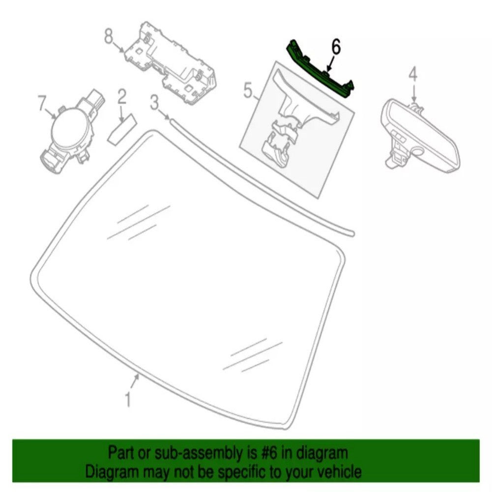 Interior Rear View Mirror Cover for BMW M5 F90 19-22