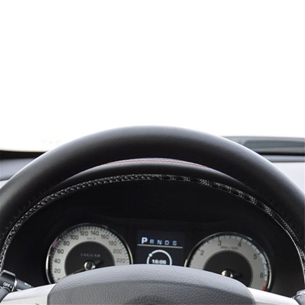 Dashboard Frame Decorative Trim Strip Cover Carbon Fiber for Jaguar XF 2009-2011