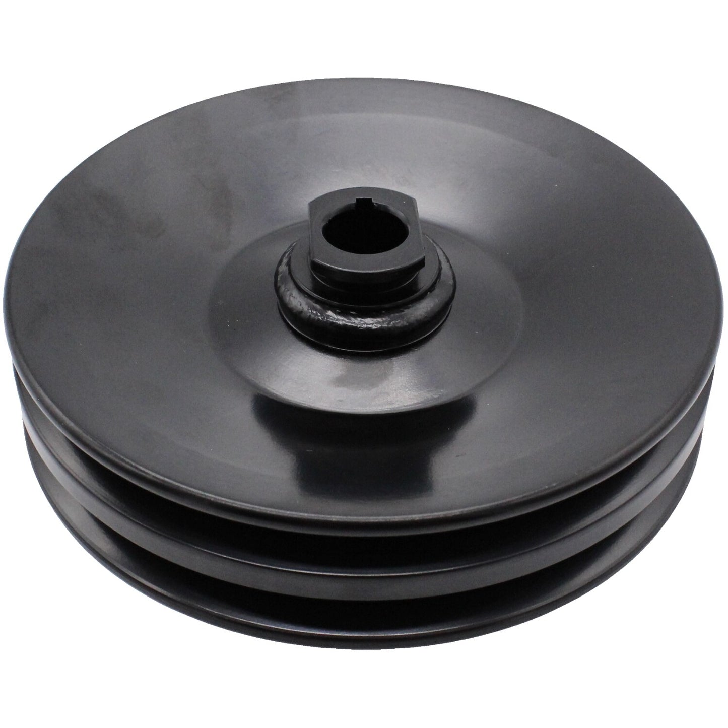 Black Double Groove Pump Pulley Fits For GM SBC BBC for Chevy 350 454 Warranty NEW