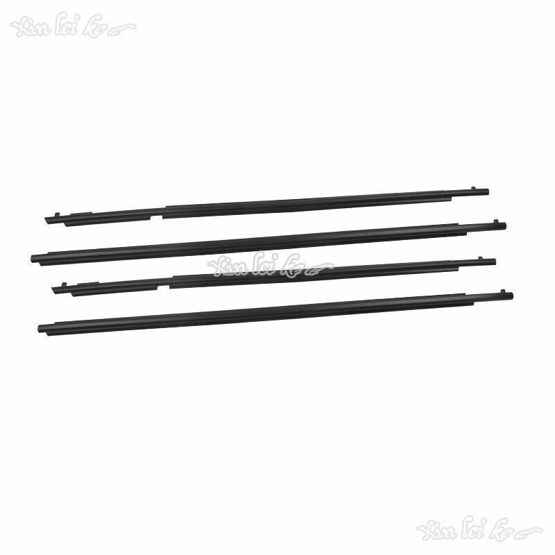 Car Quarter  Door Belt Moulding Black Set for Toyota Prado FJ/LC150 2010-2020