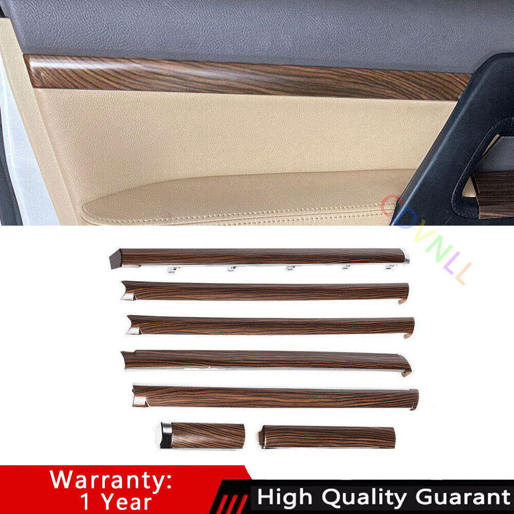 Wood Grain Middle Console Dashboard Strip Trim for Toyota for Land Cruiser 2015-21