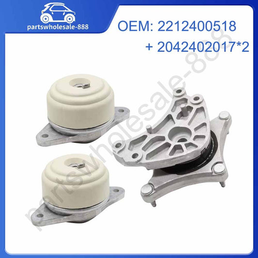 3pcs of Engine Motor Transmission Mount Set for Benz C250 E250 GLK350 2042402017