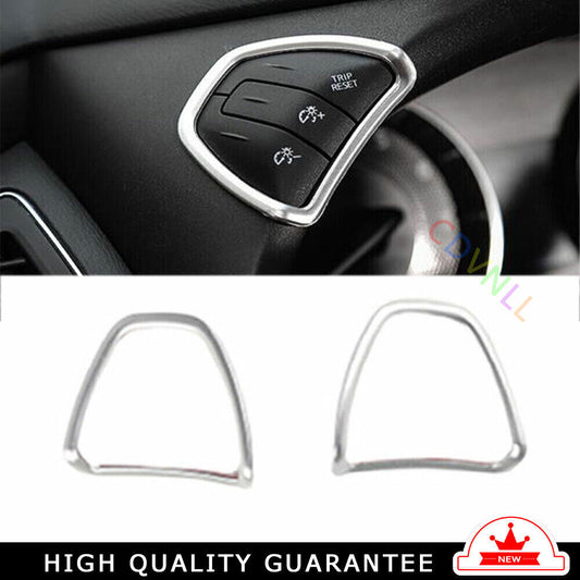 Speedometer lights Adjust Frame 2PCS for Nissan Armada Y62 2017-20 Matte Silver