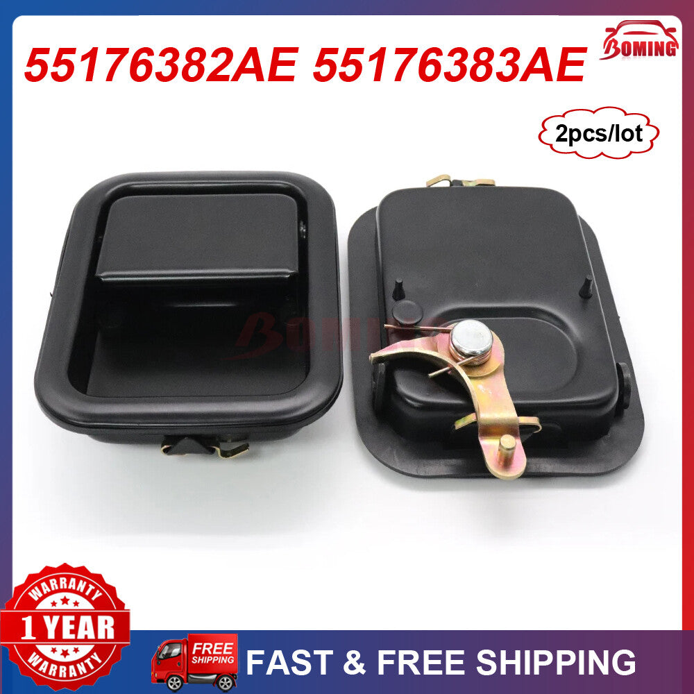 Black High Quality Metal Outside Door Handle for Jeep for Wrangler TJ 1997-2006