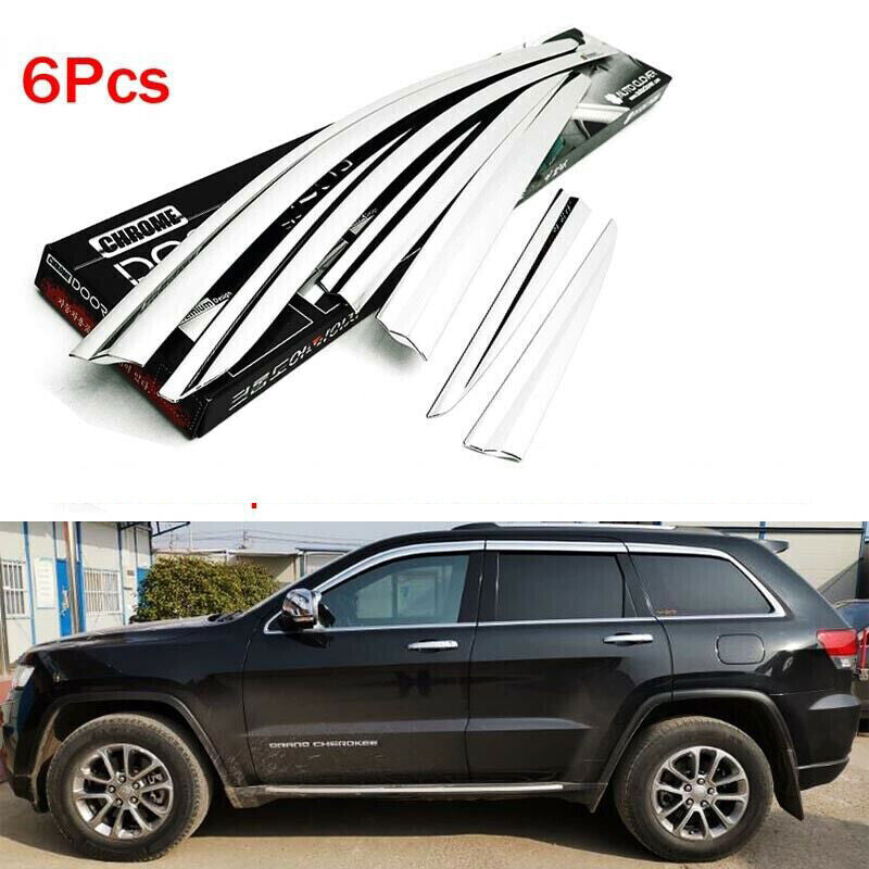 For Grand Cherokee 2011-2021 silver Window Wind Visors Rain Guard Vent Deflector