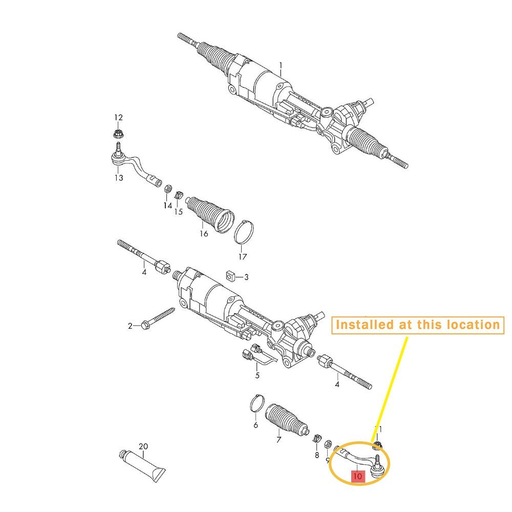 For Touareg for Porsche for Cayenne , external tie rod ball joint (L) : 4M0423811D 958423811A