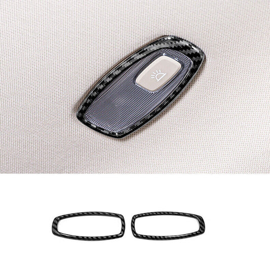 for Kia Carnival 2022-24 Carbon Fiber ABS Side Reading Light Frame Cover Trim 2X