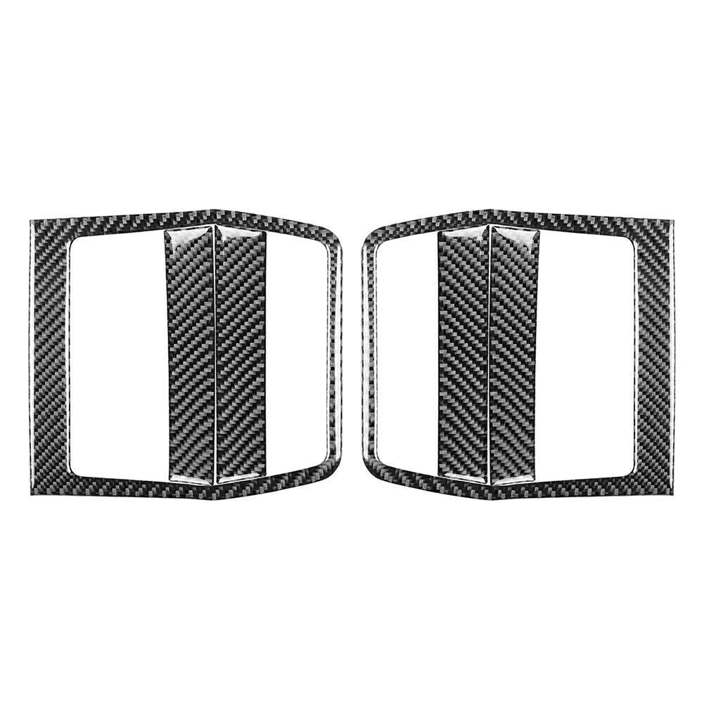 for Dodge for Challenger 08-14 6x Carbon Fiber Interior Door Pusher Panel Cover Trim