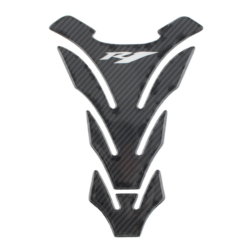1Pc Carbon Fiber Gas Fuel Tank 3D Decal Protector Pad Sticker Fit for Yamaha YZF-R1