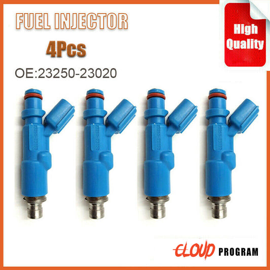 4X PETROL FUEL INJECTOR 23250-23020 for Toyota Yaris Vitz 1.0 1.3