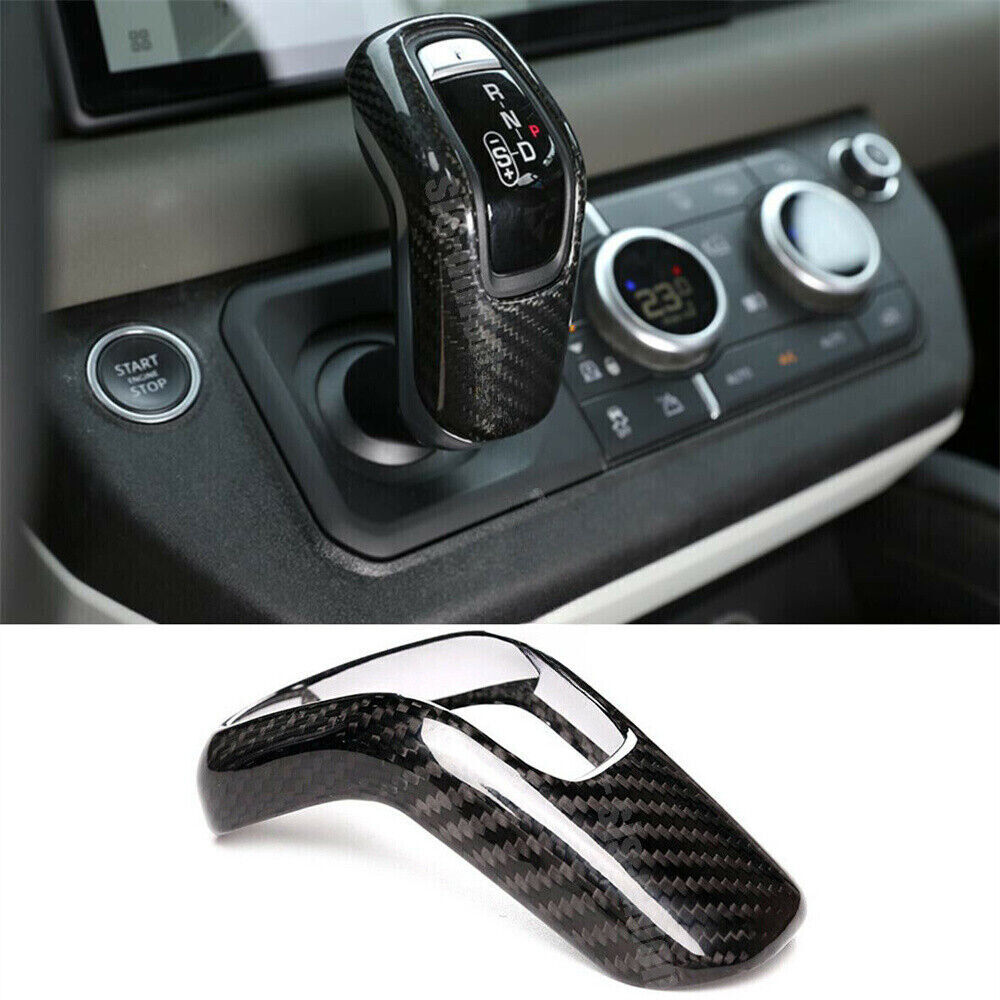 Genuine carbon fiber gear shift cover trim for Land Rover for Defender 110 2020 - 22
