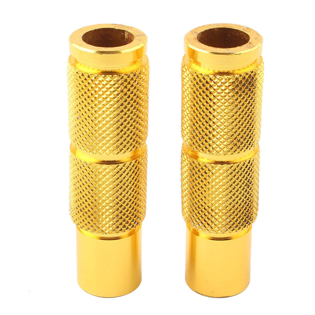 Universal Motorcycle Gold Rider Racing Folding Pedals Foot Pegs Footrest Rearset