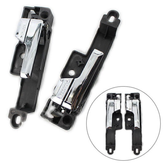 Pair Chrome Front Left  Right Interior Door Handle For 2006-2012 11Ford Fusion