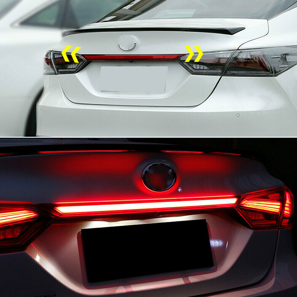 Red Car Rear Door Trunk Tail/Brake Light Molding LED for Toyota for Camry 2021-2023