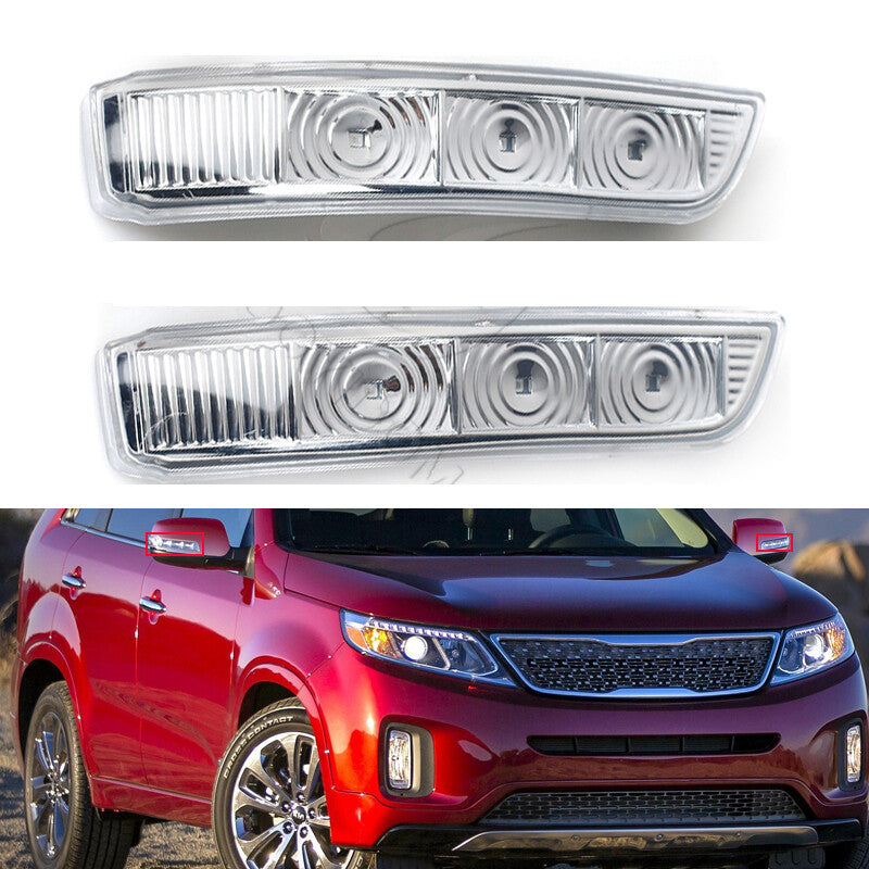 Pair Rearview Mirror Signal Light for Kia Sorento SX 2010-2012 SX LX 2013