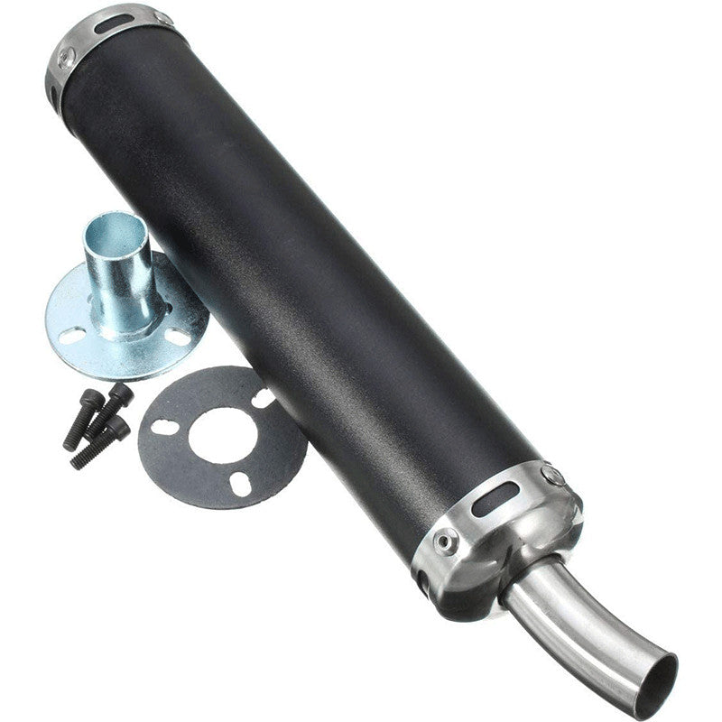 22mm Exhaust Pipe Muffler For Motorcycle Street Dirt Bike ATV black