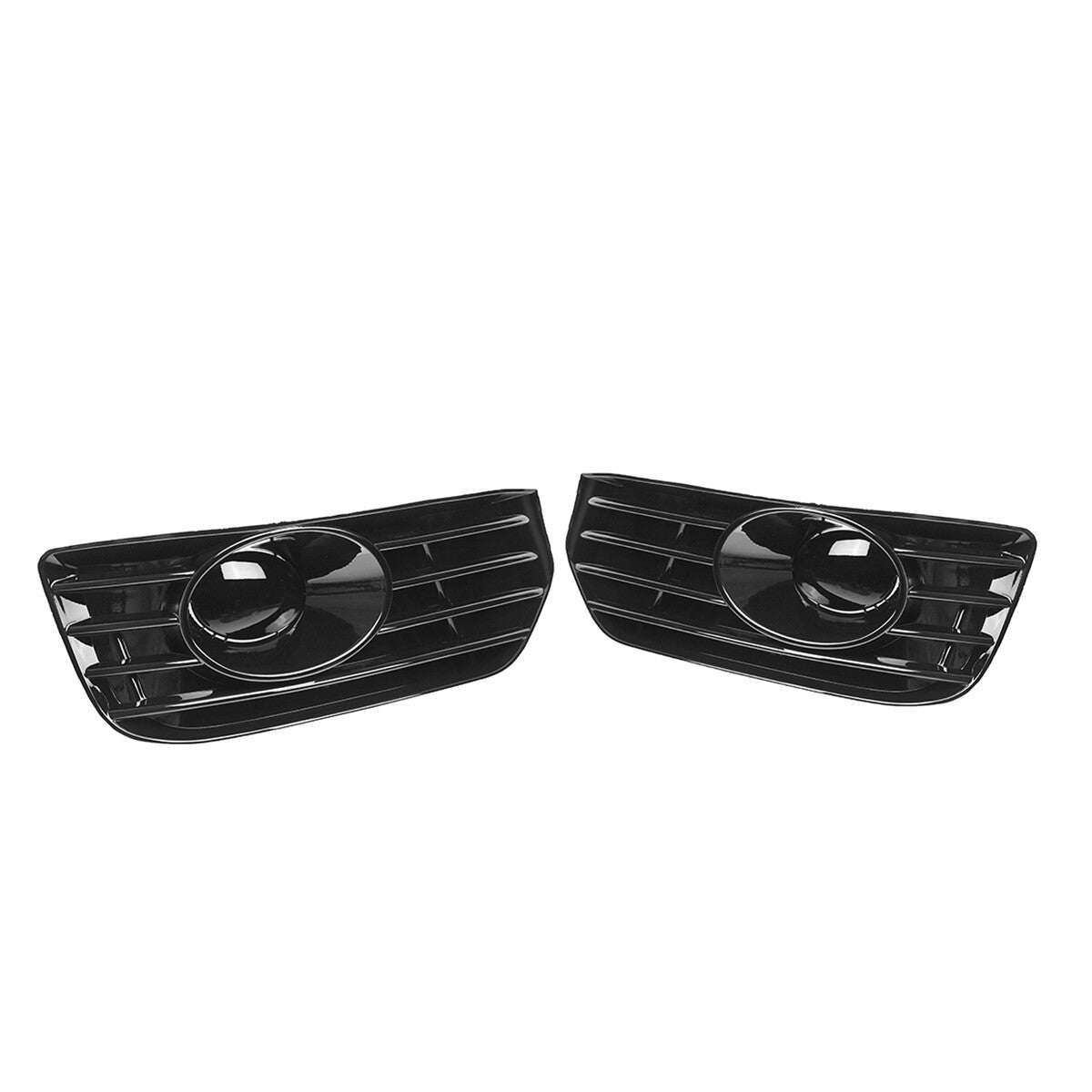 2x FRONT BUMPER FOG LAMP LIGHT COVER BLACK for VW T5 T5.1 SPORTLINE 2010-15