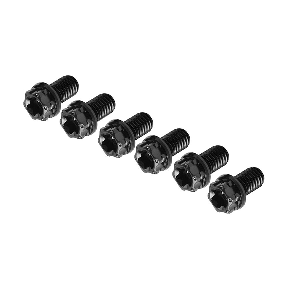 6pcs Bolts Torx Head Flange Screws M6x40mm For Motorcycle Bike Black