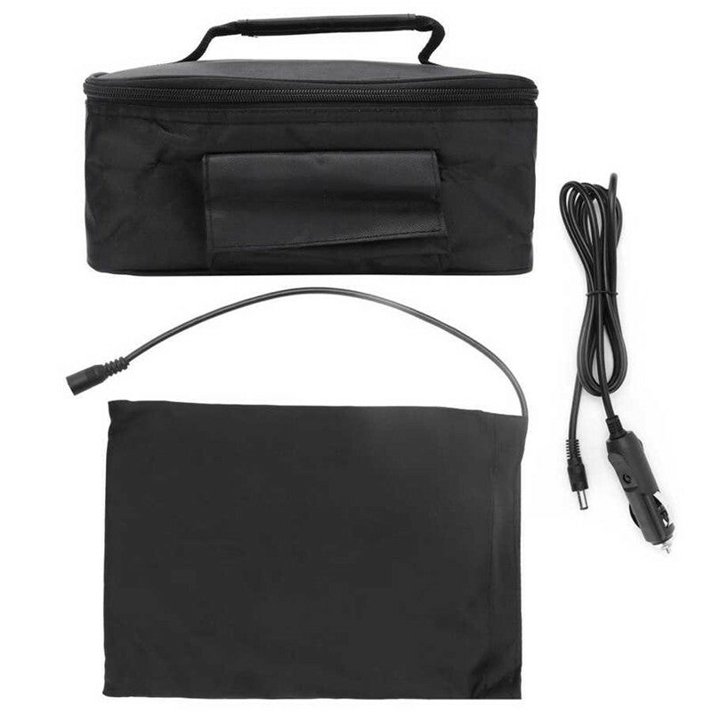 Car Heating Bag Meal Food Warmer Container Heated Lunch Box Insulation Package
