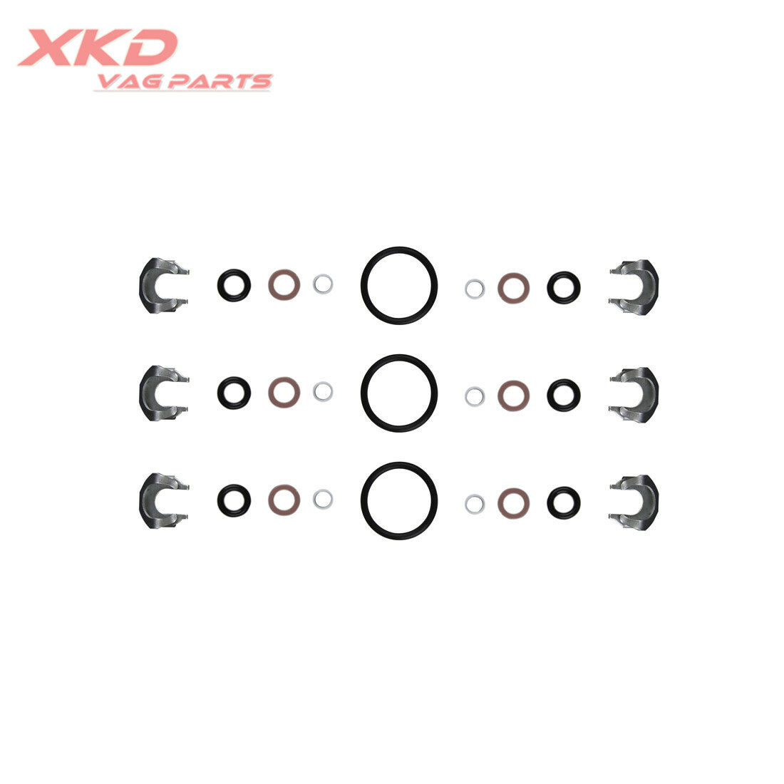 VR6 Engine Fuel Injector Seal Kit Fit for VW for Passat Touareg CC AUD Q7 03H198149A