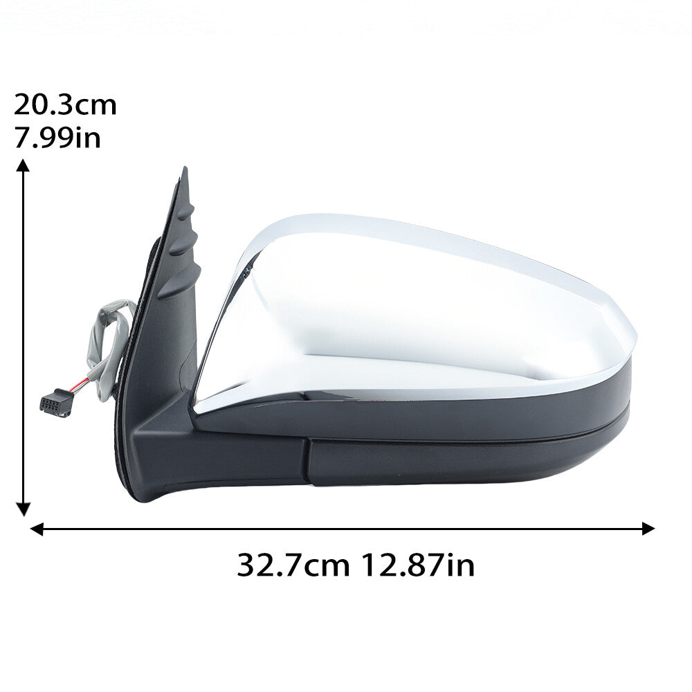 F¨¹r for Toyota Helix 2015-2020 Au?enspiegel R¨¹ckspiegel Spiegel Chrom 3 Draht Links