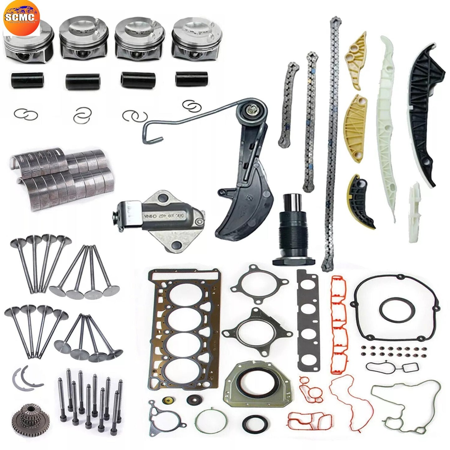 2.0T Engine Overhaul Rebuild Valves Kit ¦µ23mm for VW CC for Tiguan for AUDI A3 CDAA CCZA